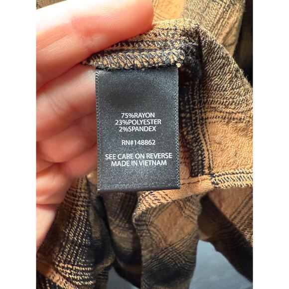 Torrid plaid babydoll tunic top womens 3 western coastal cowgirl outdoor country - Picture 4 of 8